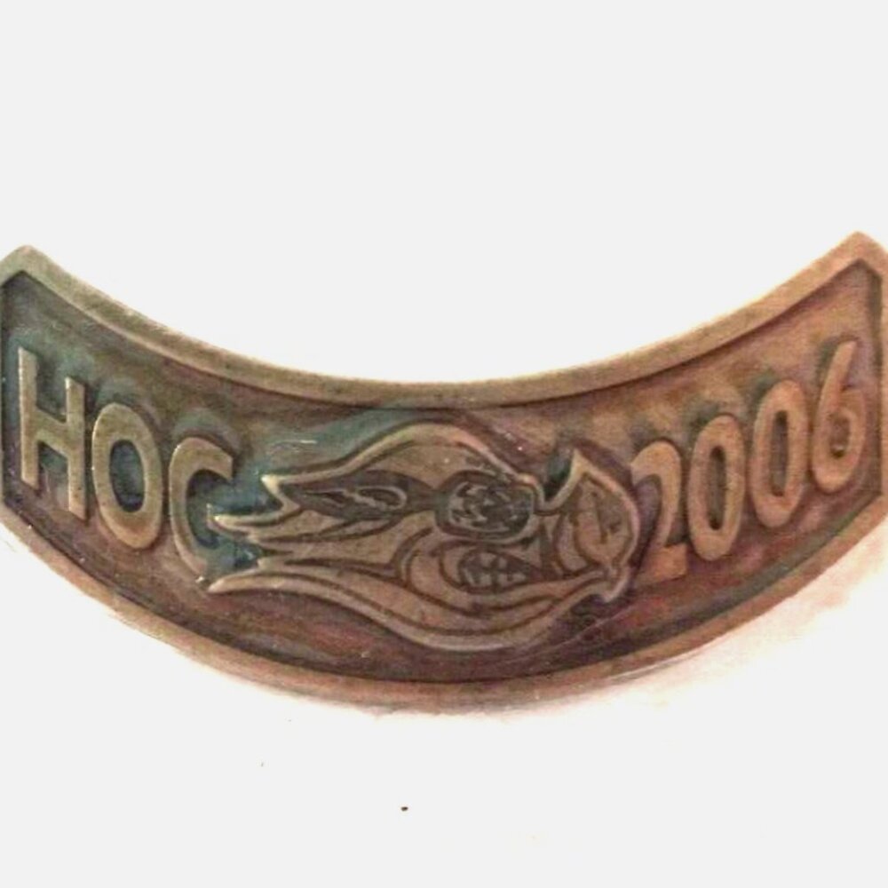 Vintage-Harley Davidson Motorcycle 2006 HOG Rocker Pin/Lapel/Vest/Hat BRAND NEW